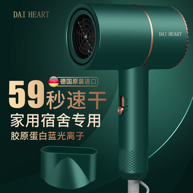 Best-Seller on Douyin Internet Celebrity Hammer Electric Hair Dryer Household Size 800W Power Hair Dryer Mute Blue Light Heating and Cooling Air