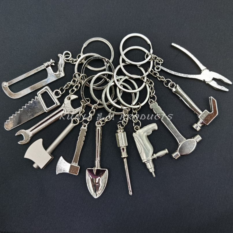 Gadget Keychain Electric Hand Drill Electric Hammer Impact Drill Metal Alloy Key Chain Promotional Advertising Gifts Gifts