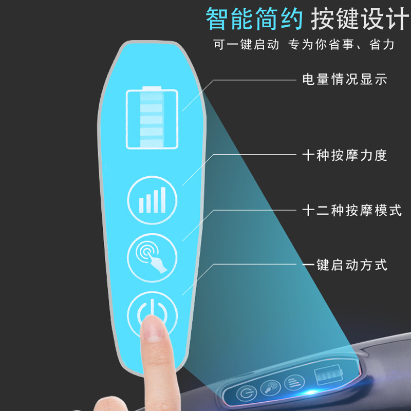 Massage Hammer Dolphin Massager Electric Massage Stick Back Pat Stick Health Hammer Vibration Massage Hammer Back Hammer