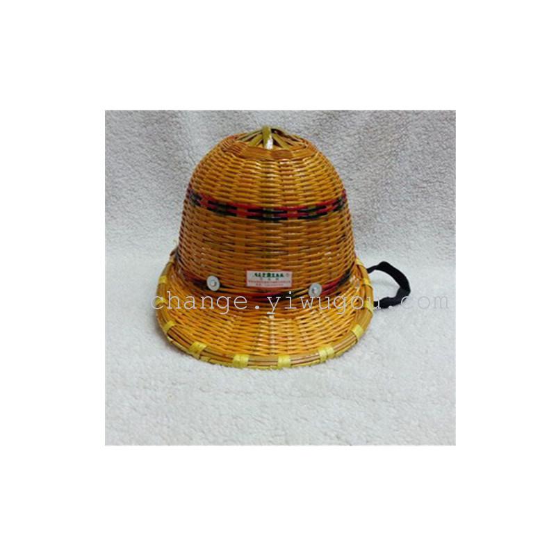 Electric power construction safety helmet cap breathable anti smashing bamboo hat