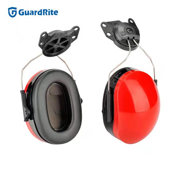 Factory Direct Supply ABS Plug-in Protective Earmuffs for Hearing Noise Reduction and Safety Helmet