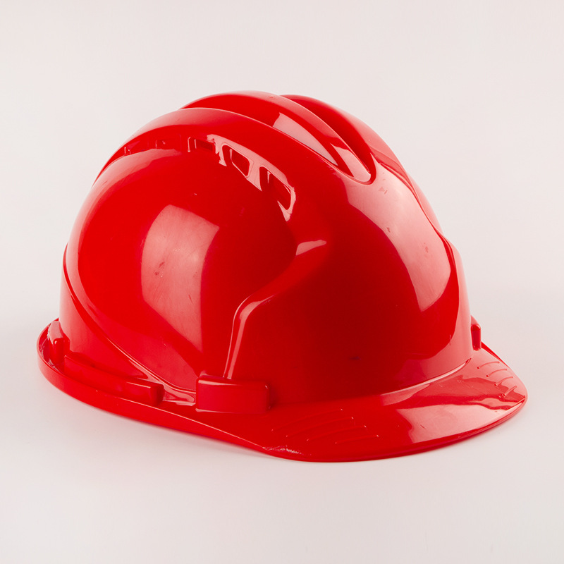 Spot Labor Protection Supplies Red Safety Helmet Construction Site Head Protection Helmet Factory Universal Helmet