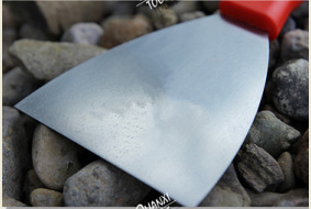 QX-016 Seven-Hole Color Handle Injection Knife Putty Knife Plastic Handle Stainless Steel Batch Gray Knife Factory Supply