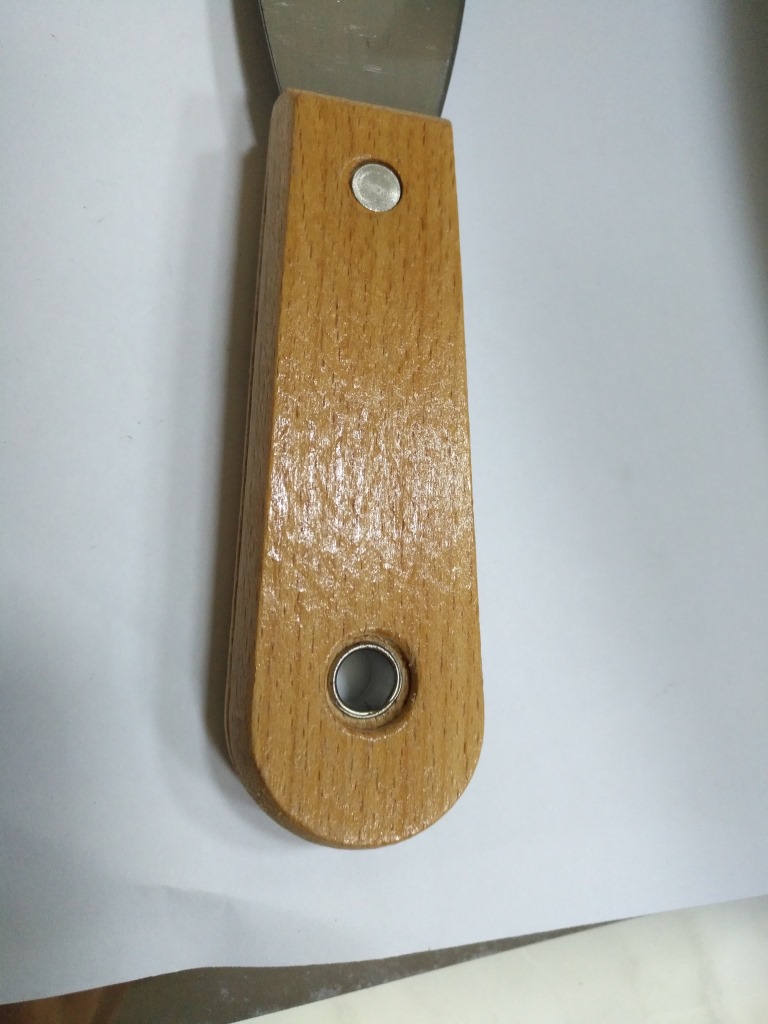 Arc Wooden Clip Putty Knife Carbon Steel Cleaning Knife Stainless Steel Shovel Cleaning Shovel Putty Knife Incense Ashes Spoon Batch Knife