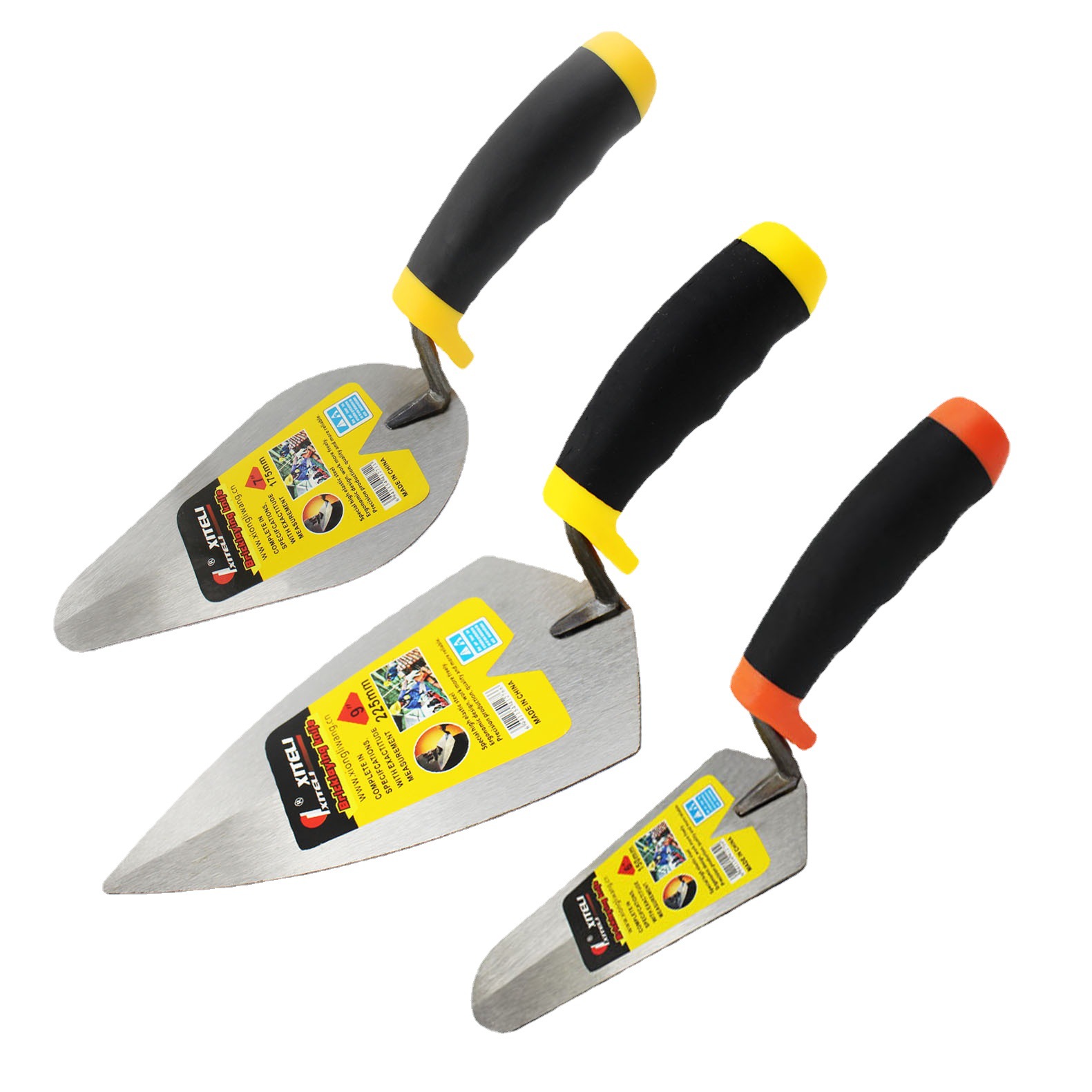 Factory Direct Sales Trowel King of Power round Head Tile Cutter Tile Tool Oval Plastering Trowel Pointed Bricklaying Trowel