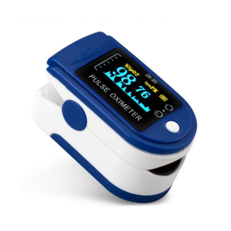  Four-Color Fingertip Blood Oxygen Machine Pulse Blood Oxygen Heart Rate Measuring Instrument TFT Tube Portable Blood 
