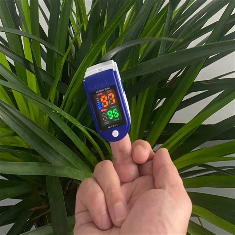 LED4 color screen LK87 Fingertip Oxygen Meter Digital Tube finger Sandwich rate Monitor