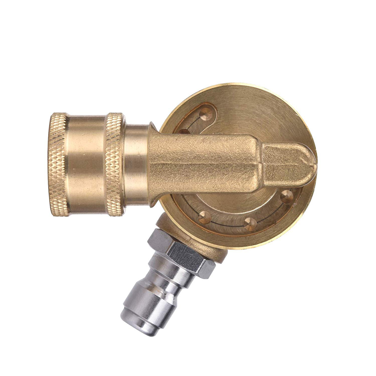 Quick Connector Pure Copper Coupler 5 Gear Angle Adjustment Universal Joint Adjustable Direction 7 Kinds Fan Shape Nozzle