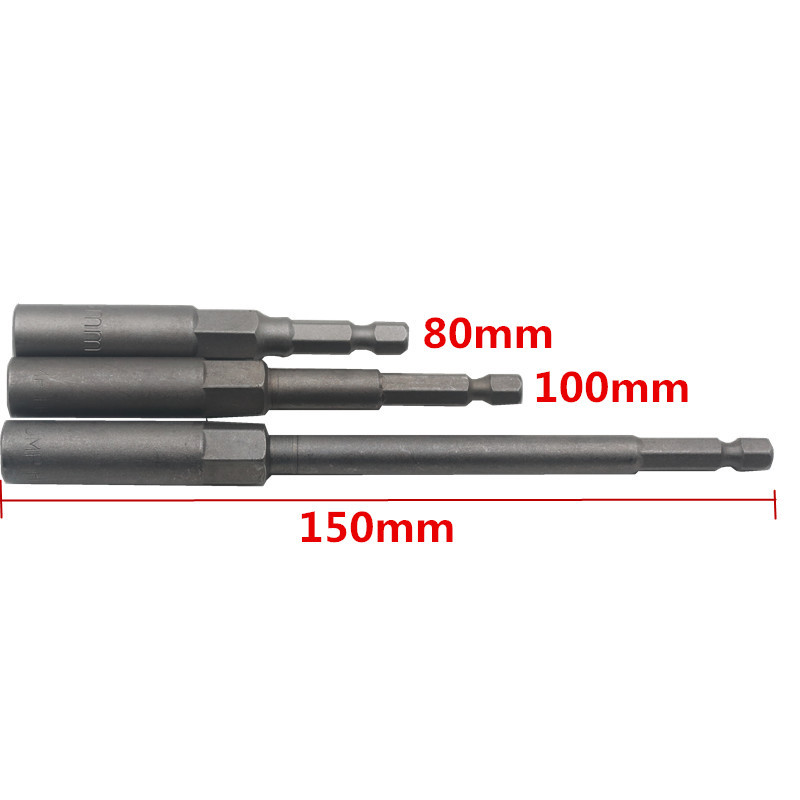 1/4 Deepening Non-Magnetic Air Nutsette Pneumatic Deepening Sleeve Hexagon Socket Screwdrivers Blades Nut Quick Sleeve Tool