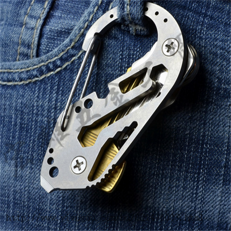 EDC tool key clip multi-function quick hanging tool EDC carry the screwdriver with hexagon socket.