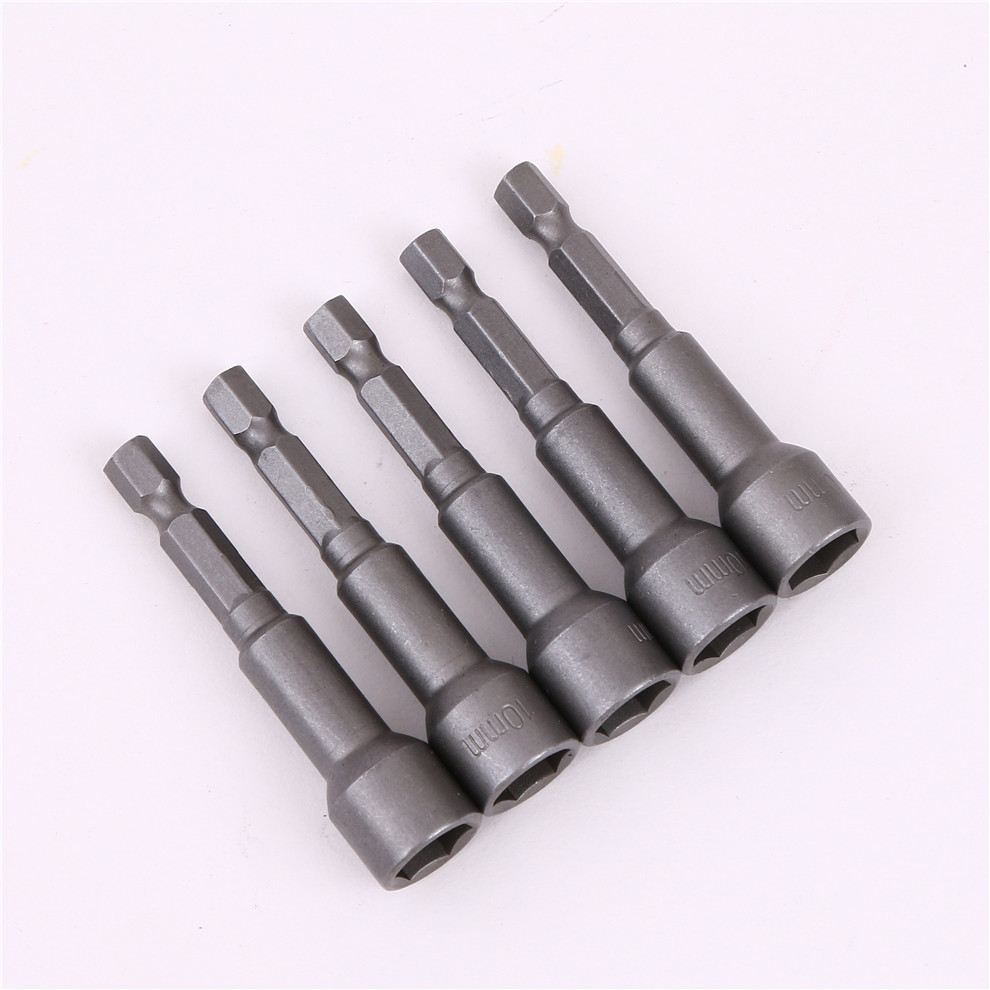 Universal Electric Wrench Sleeve Lengthened Outer 6-Angle Wind Batch Screwdriver Bits Electric Hand Drill Hexagon Socket Head