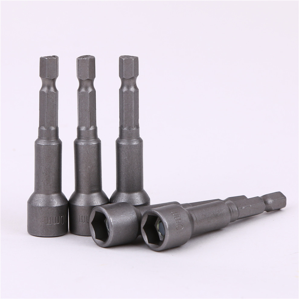 Universal Electric Wrench Sleeve Lengthened Outer 6-Angle Wind Batch Screwdriver Bits Electric Hand Drill Hexagon Socket Head