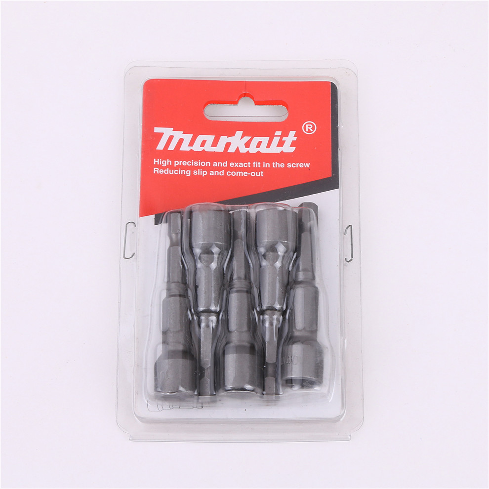 Universal Electric Wrench Sleeve Lengthened Outer 6-Angle Wind Batch Screwdriver Bits Electric Hand Drill Hexagon Socket Head