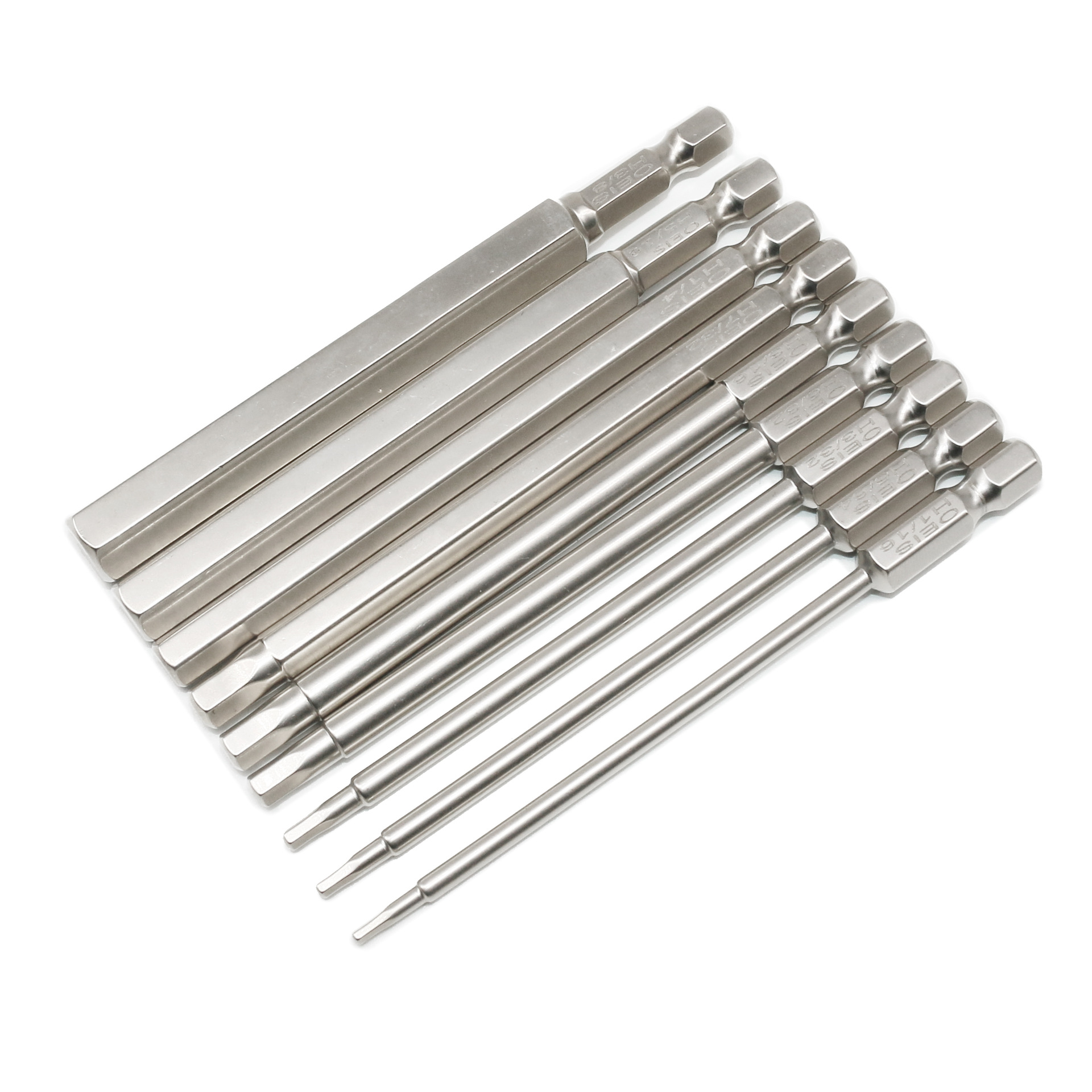 S2 Steel 1/4 with Magnetic British Hexagon Socket Pneumatic Bit Electroplating Anti-Rust Hexagon Screwdriver Screwdriver Screwdriver Screw Bit