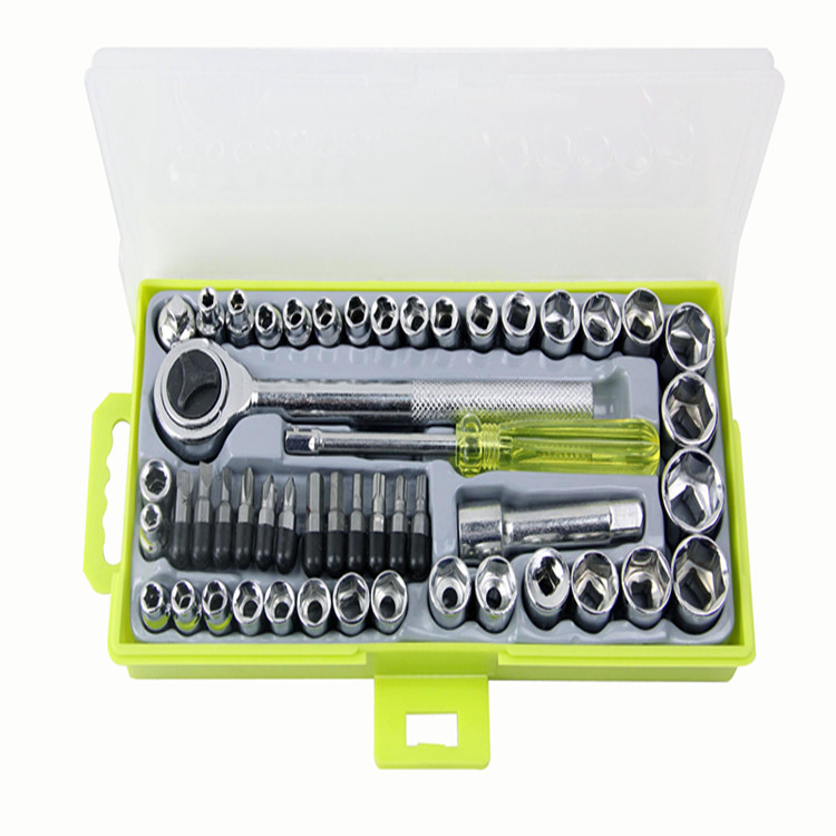 50-Piece Socket Set Hexagon Socket Set Socket Wrench Set Auto Repair Socket Set Ratchet Wrench