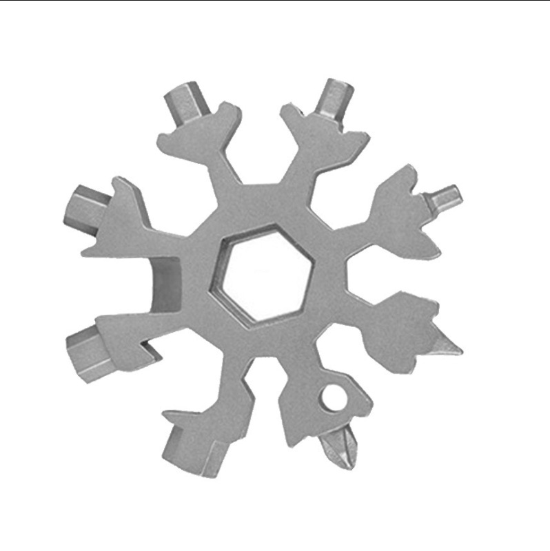 Multifunctional Snowflake Wrench EDC Socket Wrench Hexagon Octagonal Small Wrench Portable Universal Tool Card 18