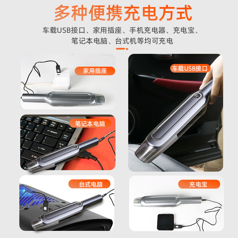Car Handheld Portable Wireless Vacuum Cleaner Wet and Dry Dual-Use High Power Light-Duty Vehicle Car Cleaner