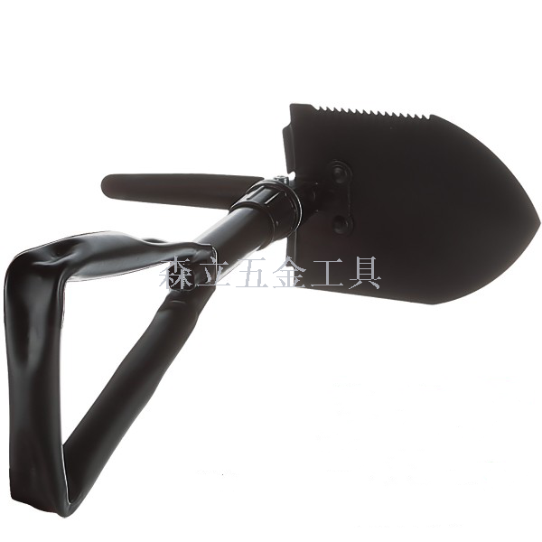 Large folding shovel garden shovel multifunctional shovel dual use hoe black dark green shovel gardening tools