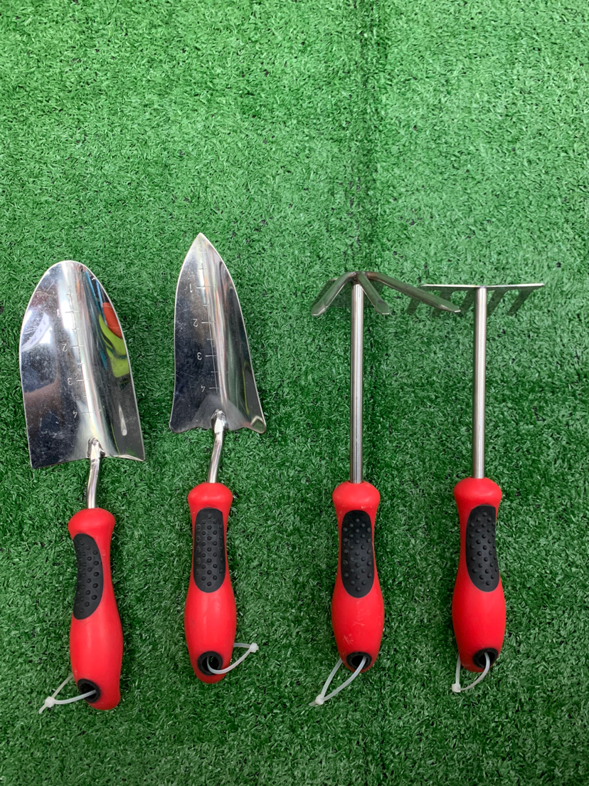 Garden Tools Double Color Handle Stainless Steel Dual Purpose Hoe Big Shovel Small Shovel Five Tooth Rake