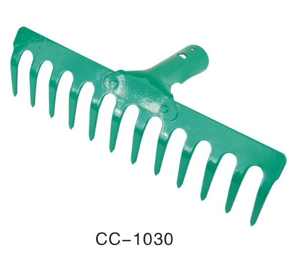 12-tooth Harrow head farm Harrow rake landscape rake handle rivets rake head spray factory direct