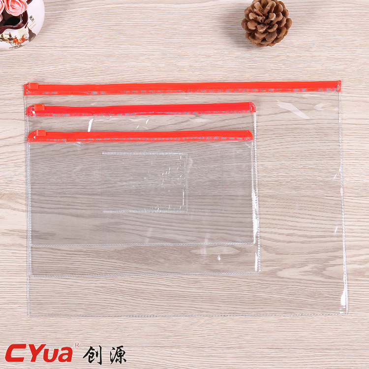 A5 edge bag transparent file folder.
