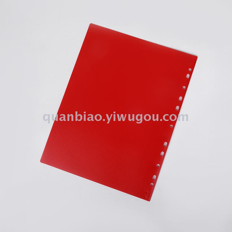 TRANBO 11 hole file book 10-20 pockets transparent cover file page book display bookOEM