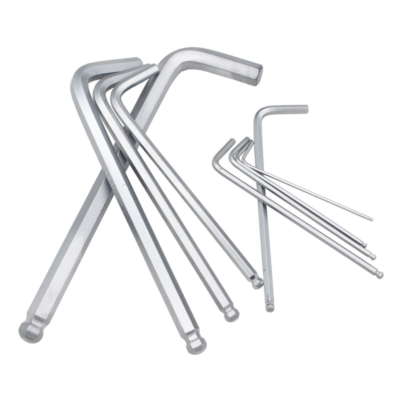 Haogong Brand Spherical Lengthened Nickel Plated Allen Wrench Single Bicycle Bike Monkey Spanner Sales