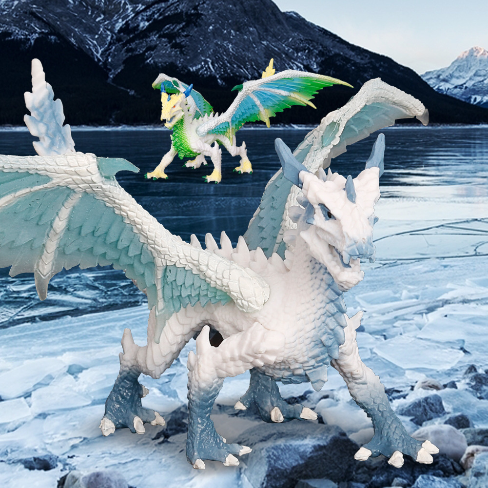 Cross-Border Warcraft Model Western Myth Series Warcraft Dragon Ice Dragon Fire Dragon Sea Dragon a Dragon with Three Heads Wild Dragon