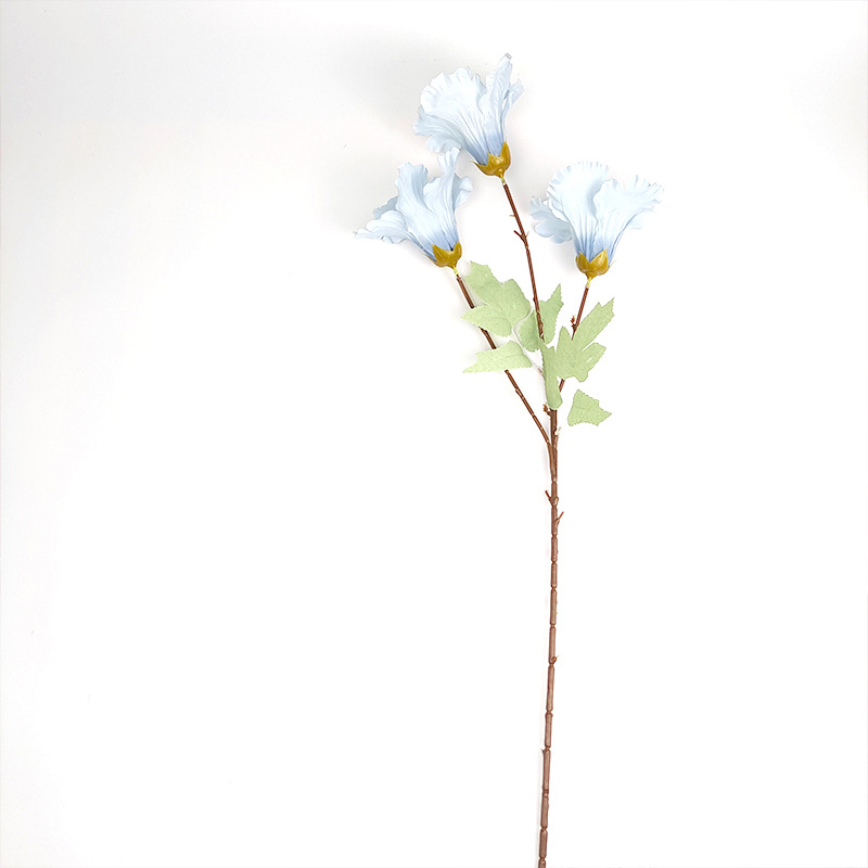 3 Heads Hibiscus RosaSinensis Photography Props Floriculture and Floral Arrangement Fake Flower Head 12cm Flower Head