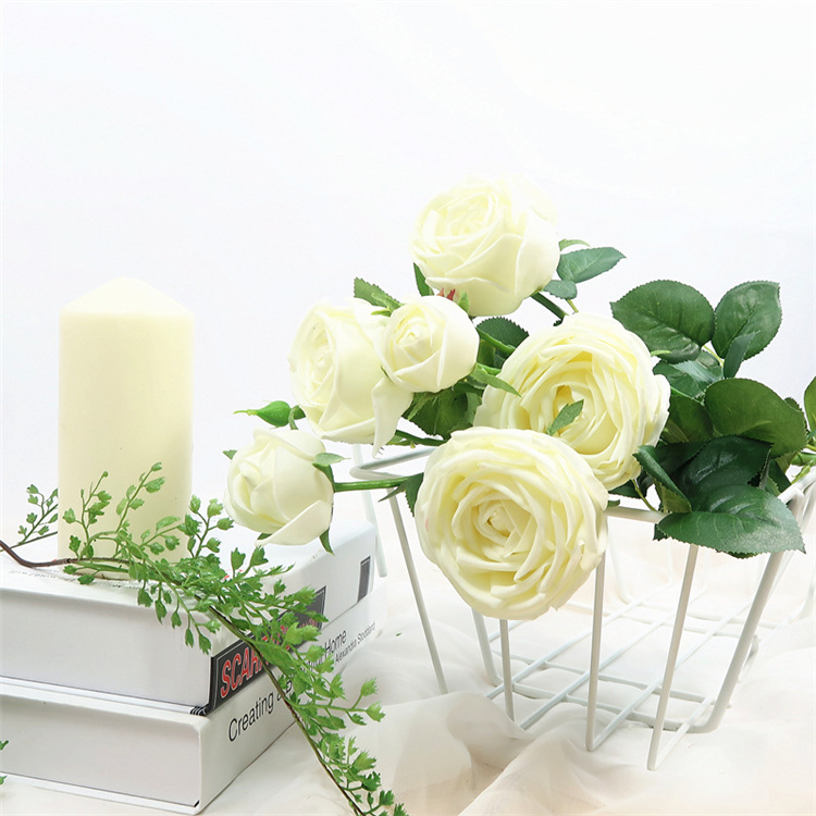 Heads Moisturizing Rose Sweet Rose Wedding Home Furnishing Silk Flower Wedding Celebration Decoration Fake Floriculture
