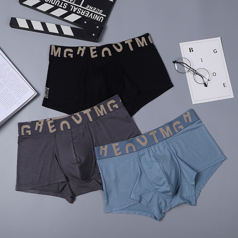 Men&#039;s Underwear, 60 Pieces, Modal Boxer Heads, Men&#039;s Fashion Mid Waist Four-Corner Men&#039;s Underwear, Wholesale and Delivery
