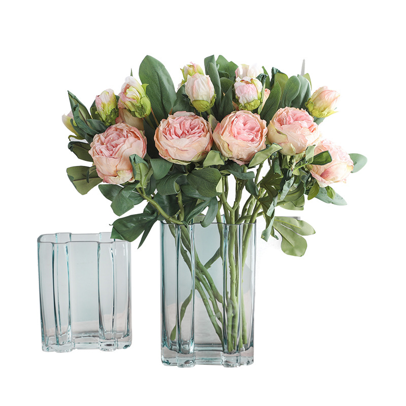 Amazon Sources Living Room Home Decoration Simulation Fake Flower Bouquet Bride Holding Artificial Flower 2 Heads Vintage Peony
