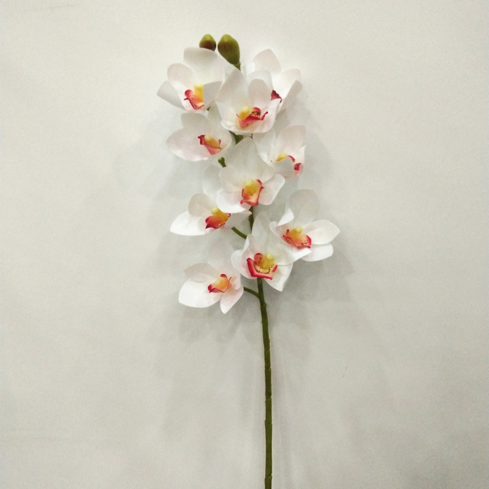 3D Printing 10 Heads Cymbidium Faberi Simulation Bouquet Home Photography Decoration Bouquet Wholesale