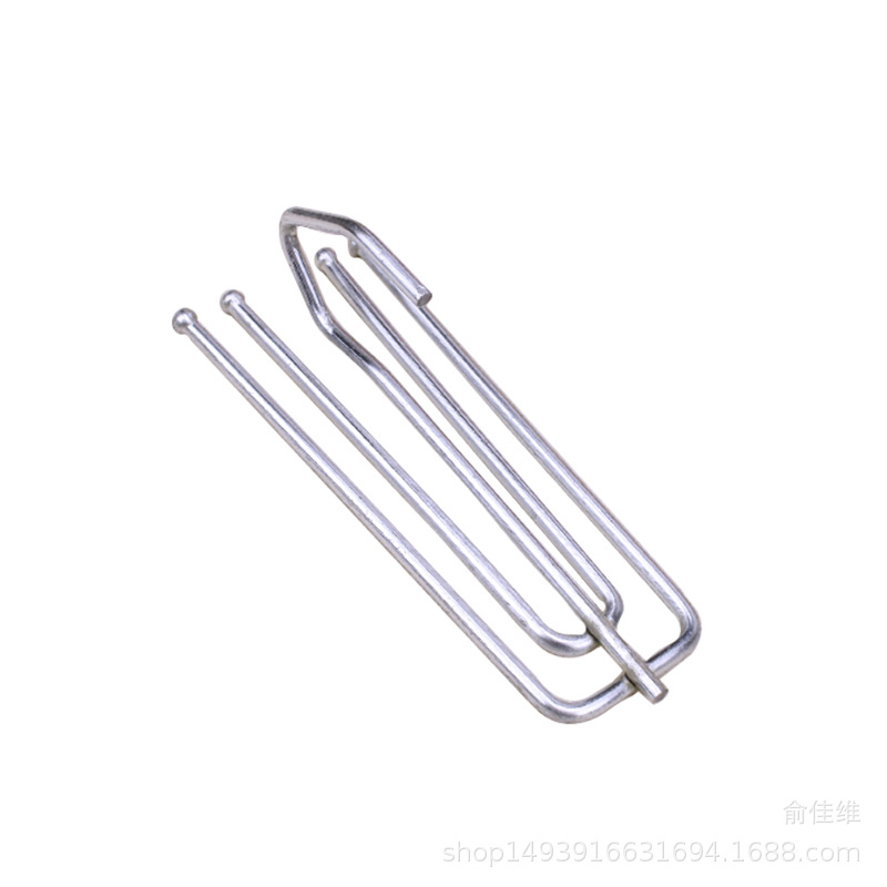 Fabric Curtain Header Tape Four-Fork Hook Household Iron Electroplated Paint Four-Claw Hook Five-Finger Hook Stainless Steel Curtain Hook