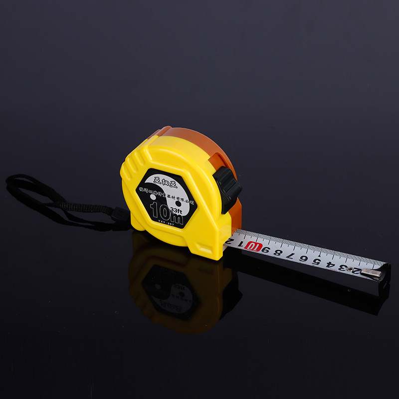 Asia Measuring Tape Thickening and Wear-Resistant Plastic Shell Steel Tap 5m10m Measuring Tool Ruler Tape Measures Frosted Tape Tape