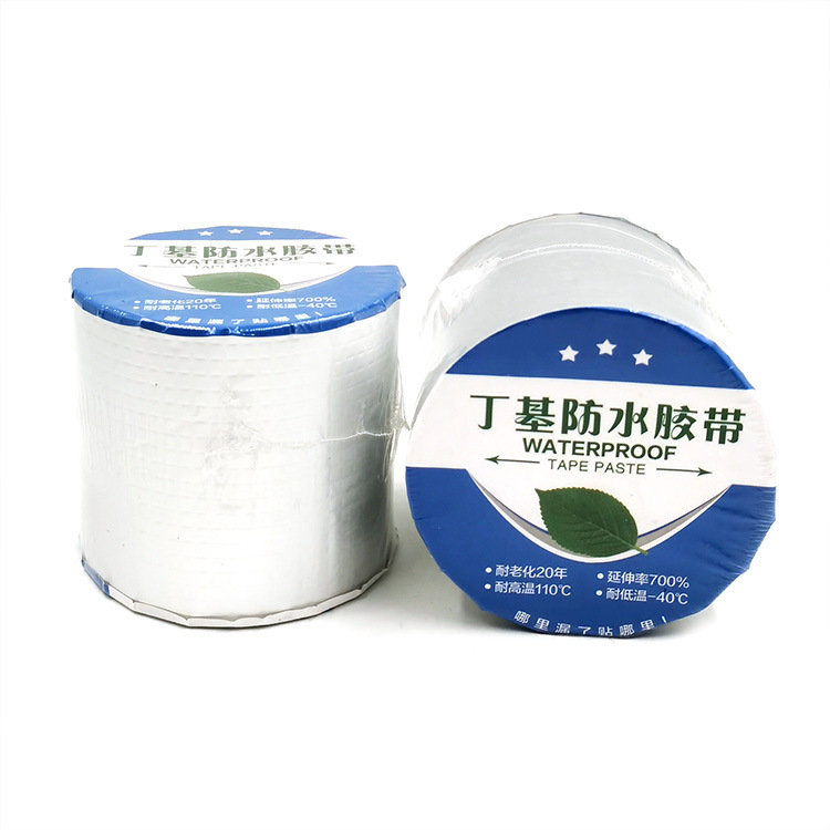 Wholesale Aluminum Foil Butyl Rubber Tape Waterproof Sealing Self-Adhesive Tape Colored Steel Bungalow Roof Leak-Repairing Material