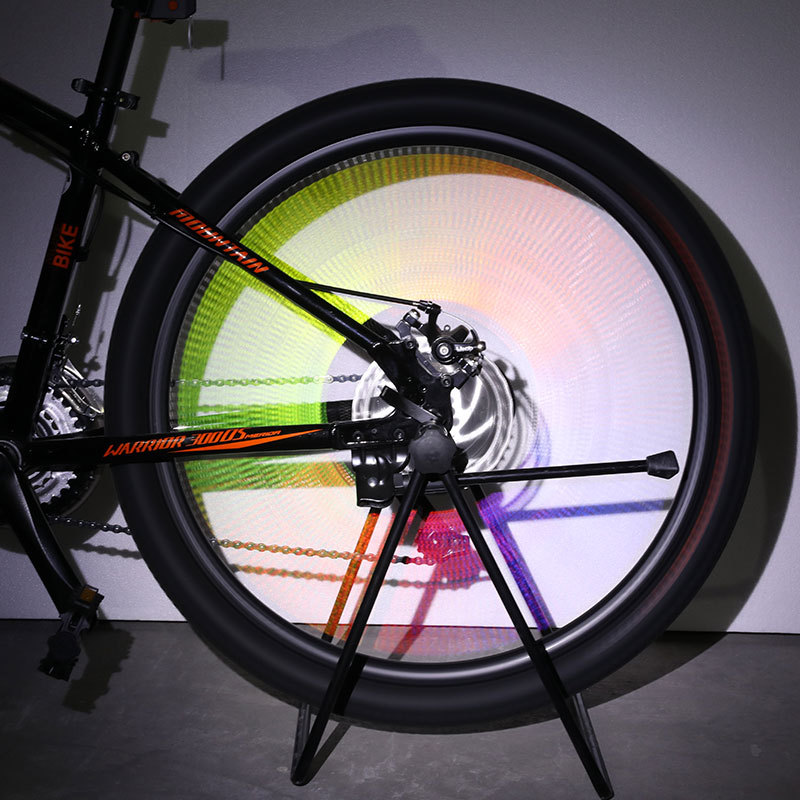 Colorful Reflective Spoke Ring Dead Flying Road Mountain Bike Steel Wire Card Strip Warning Tape Color Card Strip
