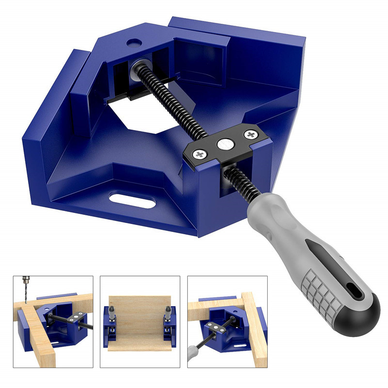 Right Angle Clip Welding Clamp Glass Fish Tank Photo Frame Splicing Fixing Clip 90 Hardware Tools Carpenter&#039;s Clamp