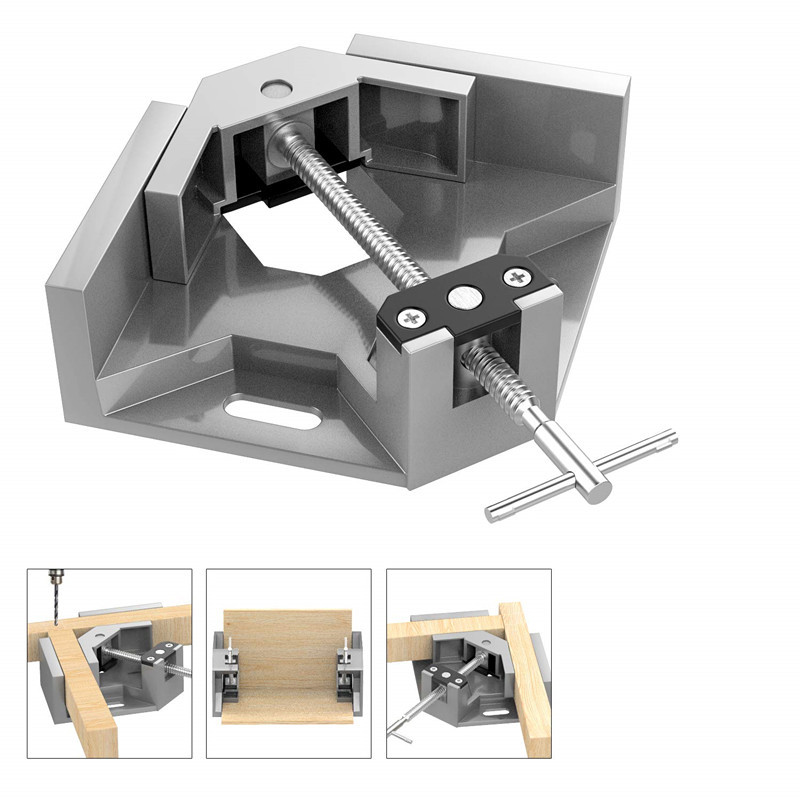 Right Angle Clip Welding Clamp Glass Fish Tank Photo Frame Splicing Fixing Clip 90 Hardware Tools Carpenter&#039;s Clamp