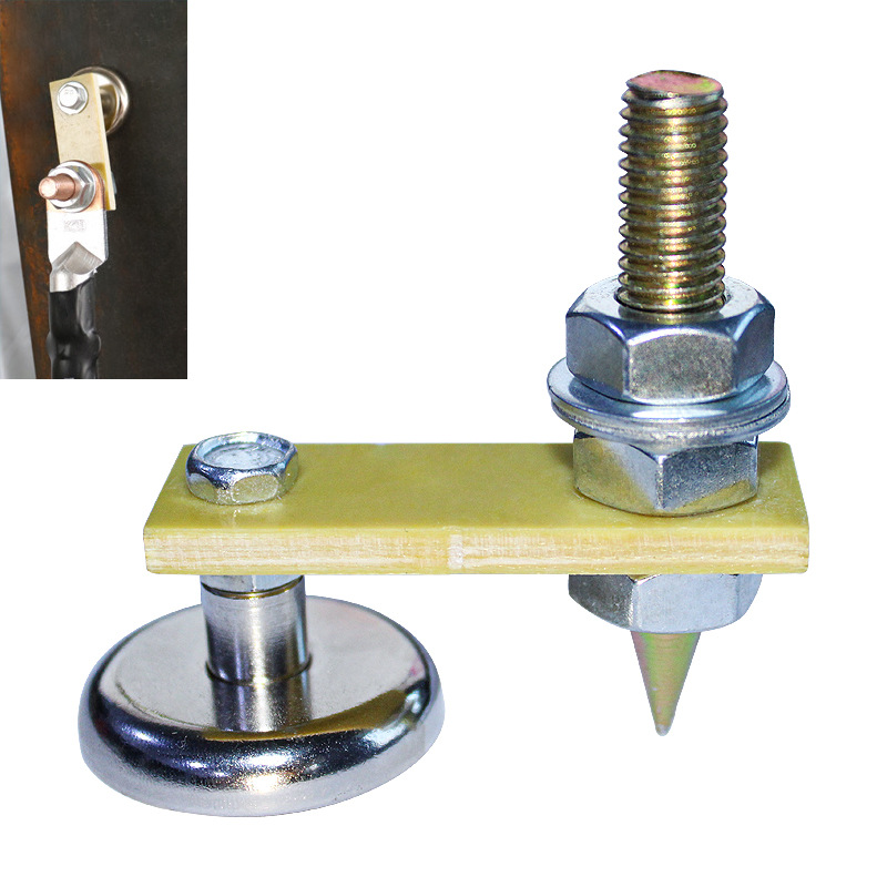 Sheet Metal Repair Machine Ground Clamp Copper Welding Artifact Meson Machine Car Portable Meson Machine Ground Wire Strong Magnetic Iron Setting Artifact