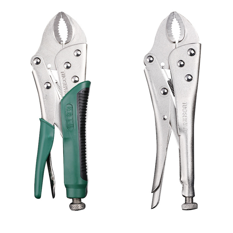 Tuosen Hardware Tools round Mouth Vise Grips Welding Plier 10-Inch Vise Grips Manual Clamp Multifunction Pliers