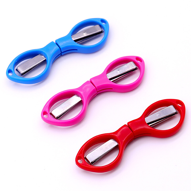 Folding Fishing Line Scissors Stainless Steel Retractable Fishing Gear 8-Word Scissors Easy to Carry Travel Fishing Clipper