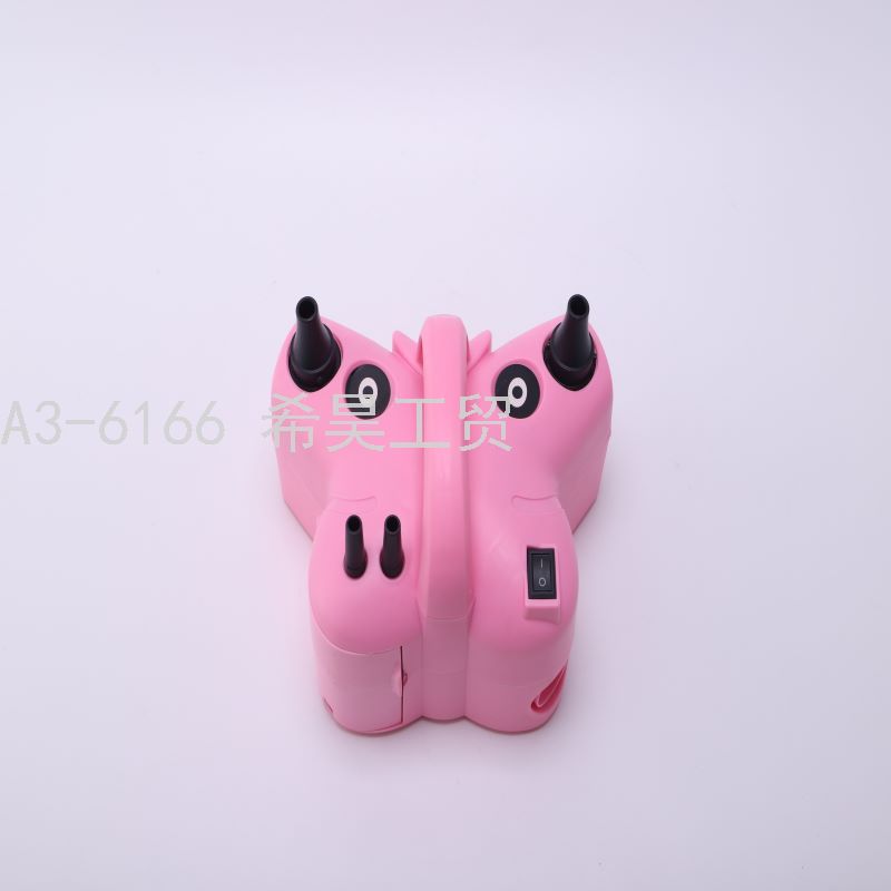 Multifunctional Cartoon Balloon Inflator Air Pump Electric Inflatable Plug-in Portable Swimming Ring Pump Air Pump