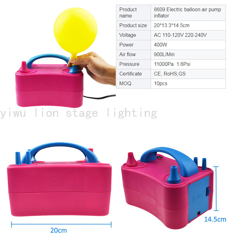 Factory Direct Sales Children&#039;s Balloon Electric Inflator Tire Pump Wedding Birthday Party Balloon Machine Air Pump