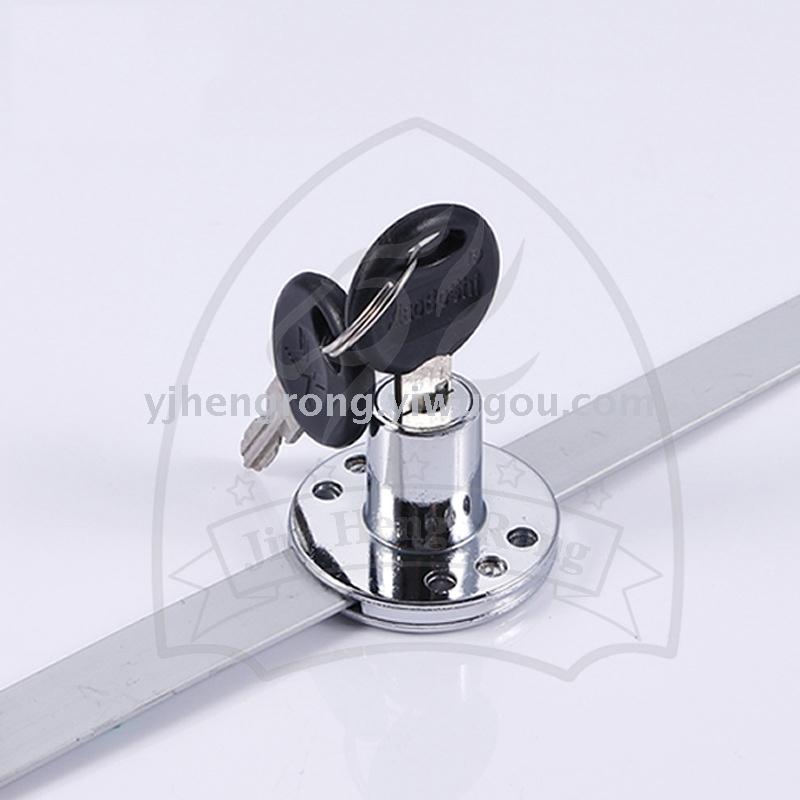 Drawer lock side three chain glue key aluminum alloy alloy desk household side Triple lock furniture manufacturer Wholesale
