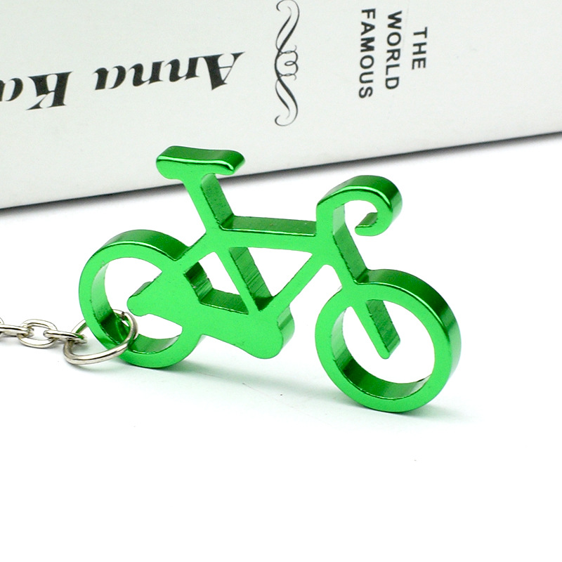 Factory Direct Sales Bicycle Aluminum Alloy Beer Bottle Opener Advertising Promotional Novelties Key Chain Customization Logo