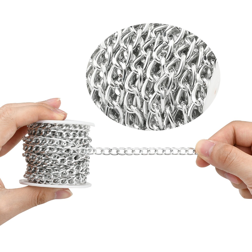 Necklace Semi-Finished Products Metal Chain DIY Ornament Accessories Luggage Chain Aluminum Chain Aluminum Chain