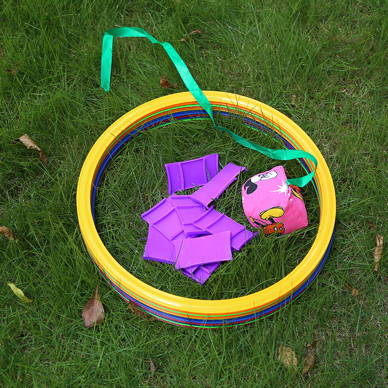 Direct selling football training ring with buckles 30cm40cm jump lattice hopscotch quick circle training circle physical training