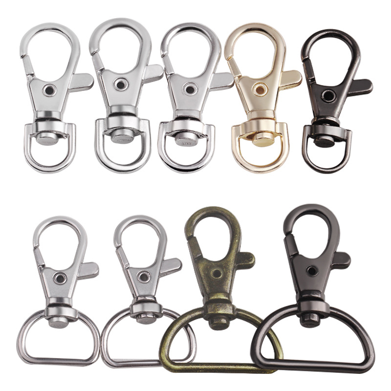 Factory in Stock Wholesale Zinc Alloy Buckles Metal Keychains Accessories Nickel Plated DIY Hardware Ornament Can Be Invoiced