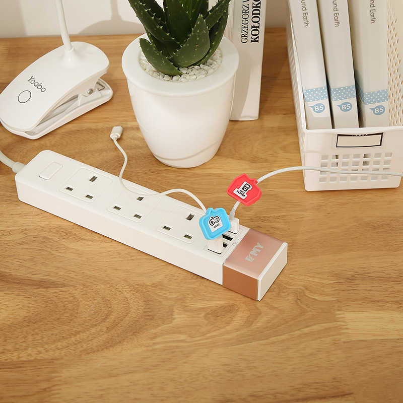 Wire identification card clip network cable charging line label tag tag clip